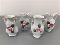 Tiny Porcelain Vases -4 as is -Japan