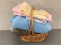 Basket of Fabric Off Cuts -Assorted Sizes