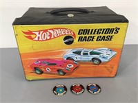 Hot Wheels Collector Case & Medallions -Vintage