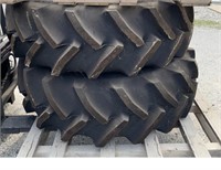 2 Brand New 16.9 R 30 Tractor Tires & Rims