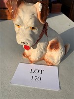 Chalkware Dog Vintage