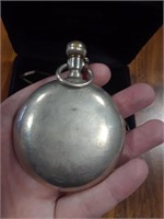 SILVER COLORED POCKET WATCH