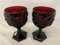 avon glassware set of 2 glasses