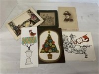 VINTAGE PICTURE AND HOLIDAY CARD