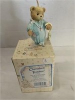 cherished teddies " bear in stocking dated"