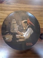 NORMAN ROCKWELL "THE SHIP BUILDER" PLATE