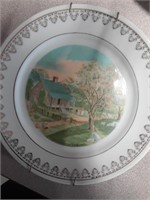 CURRIER & IVES 2PC SEASONS PLATES