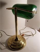 Vtg 1950s 60s green desk adjustable reading lamp
