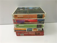 Lot of 5 Opened Puzzles