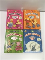 Lot of 4 Mother Goose CD Learning Books