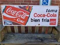 VINTAGE COCA COLA SIGN IN SPANISH