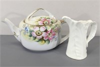 Nippon Tea Pot & English Cream Pitcher