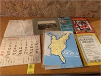 VIntage Calendar, Map, Magazine, Etc.