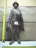 WOODEN CARVED PILGRIM APROX 20" TALL