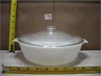 LARGE WHITE DISH W/ LID ...NO CHIPS