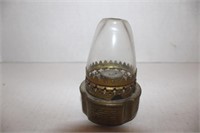 Brass & Glass Oil Lamp 5"