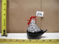 COLORFUL CHICKEN PAPER WEIGHT NO CHIPS
