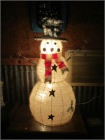 36" Frosted Light Up Snowman