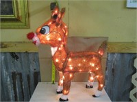 Light up Rudolph - Nose flashes red.