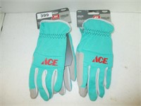 Womens Medium Size Work Gloves - 2 pr. For 1 Money