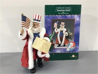 Uncle Sam Santa Figure