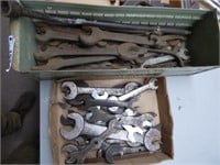 2 boxes vintage wrenches
