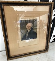 Framed George Washington Esquire print