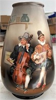 Royal Bayreuth Bavaria 9" "Peasant Musicians" vase
