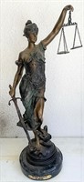 23” Blind justice sculpture by Mayer