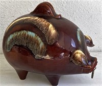 Hull pottery razorback piggy bank