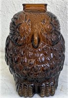 7 inch glass Owl bank