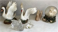 Waterford crystal swans and more