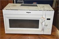 WHILPOOL ABOVE STOVE MICROWAVE OVEN ! BK