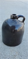 Brown stoneware jug