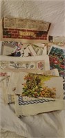 Vintage calendar linens