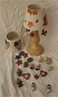 Seasons candleholder, charms, shades