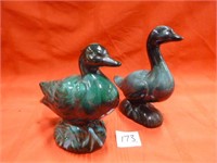 Blue Mountain Pottery Ducks,Tallest 8.5" Qty. 2