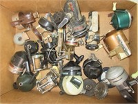 Large Lot of Fishing Reels and Reel Parts