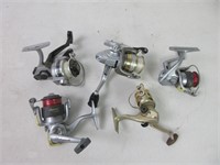 Five Spinning Reels