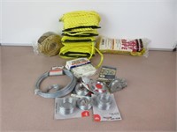 Assorted Cord, Ropes, Wires, Twine