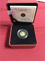 2007 $1 FINE GOLD COIN - GOLD LOUIS