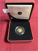 2007  1/25 OZ. GOLD COIN  -  THE WOLF
