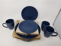 Set of Blue Dish Only 3 Cups