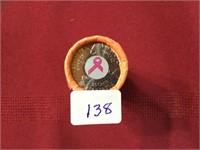 ROLL OF UNCIRC. QUARTERS - BREAST CANCER