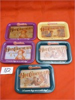 Carnation Hot Chocolate Reproduction Trays, Qty. 5