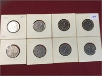 8  QUARTERS FROM 1937-1965