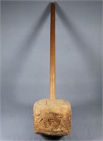 Large 19th C. Burl Mallet