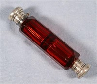 Cranberry Glass Perfume Bottle