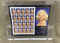 1995 USPS Marilyn Monroe Stamp Sheet