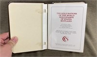 Gold Nations of the World Gold Stamp Book